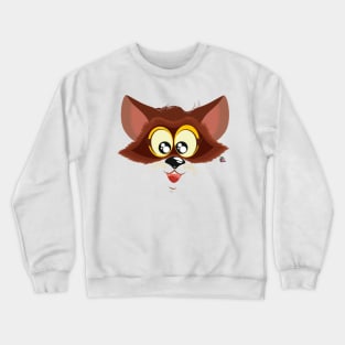 Cara de mapache Crewneck Sweatshirt